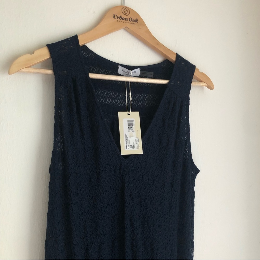 Ramy Brook Size Small Parker Mini Dress In Navy - Picture 6 of 9